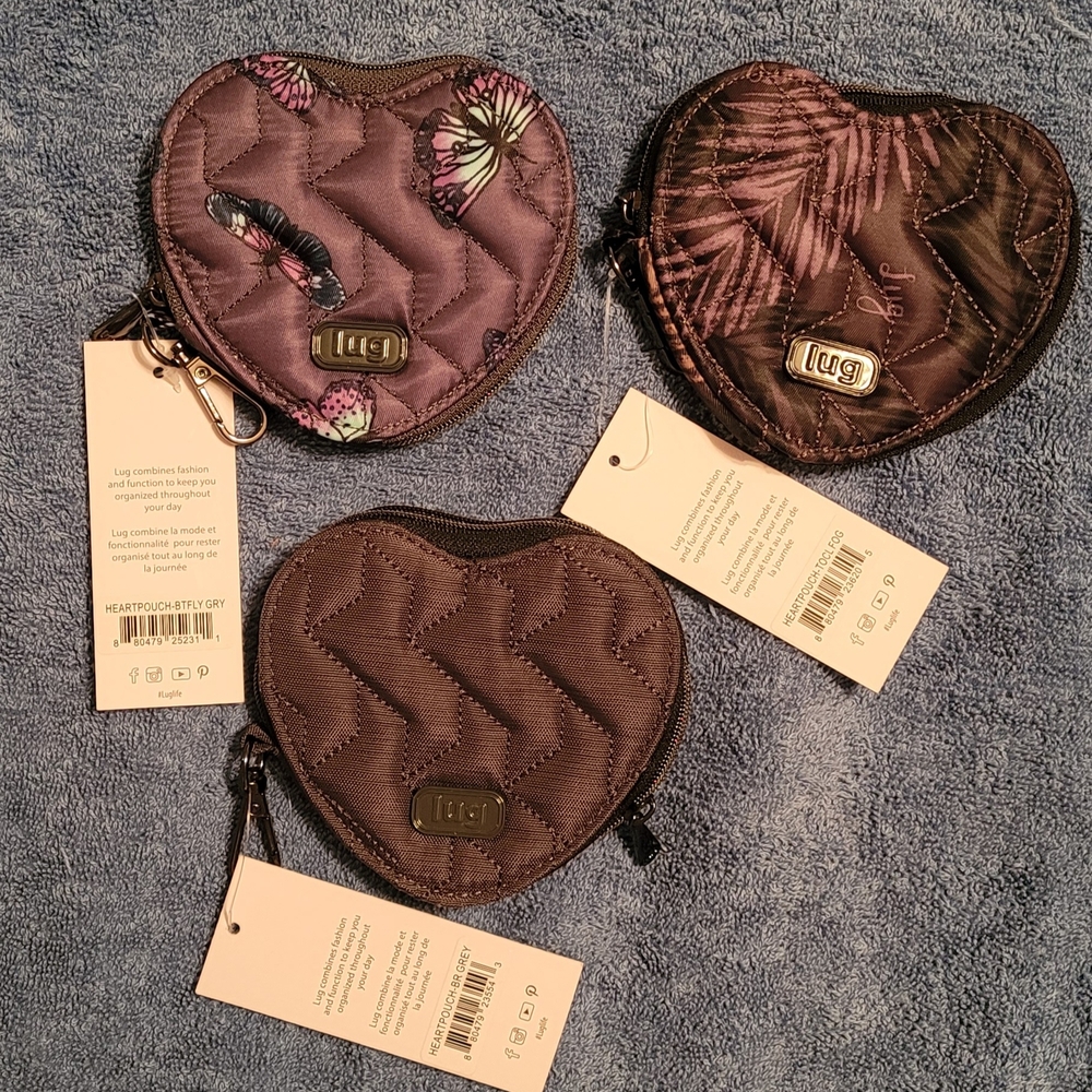 Lug Heart pouch trio